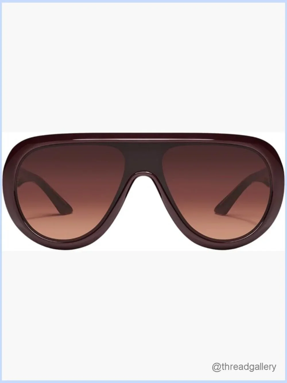 Shield Aviator Sunglasses with Accessory Kit Unisex